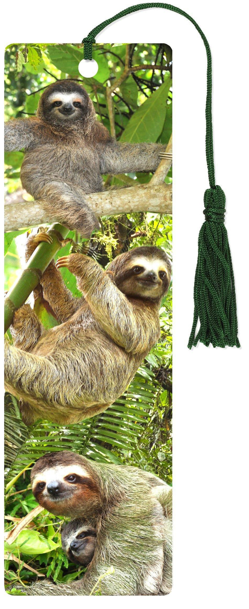 Beaded Bookmark: Sloths 3-D Bookmark - SpectrumStore SG