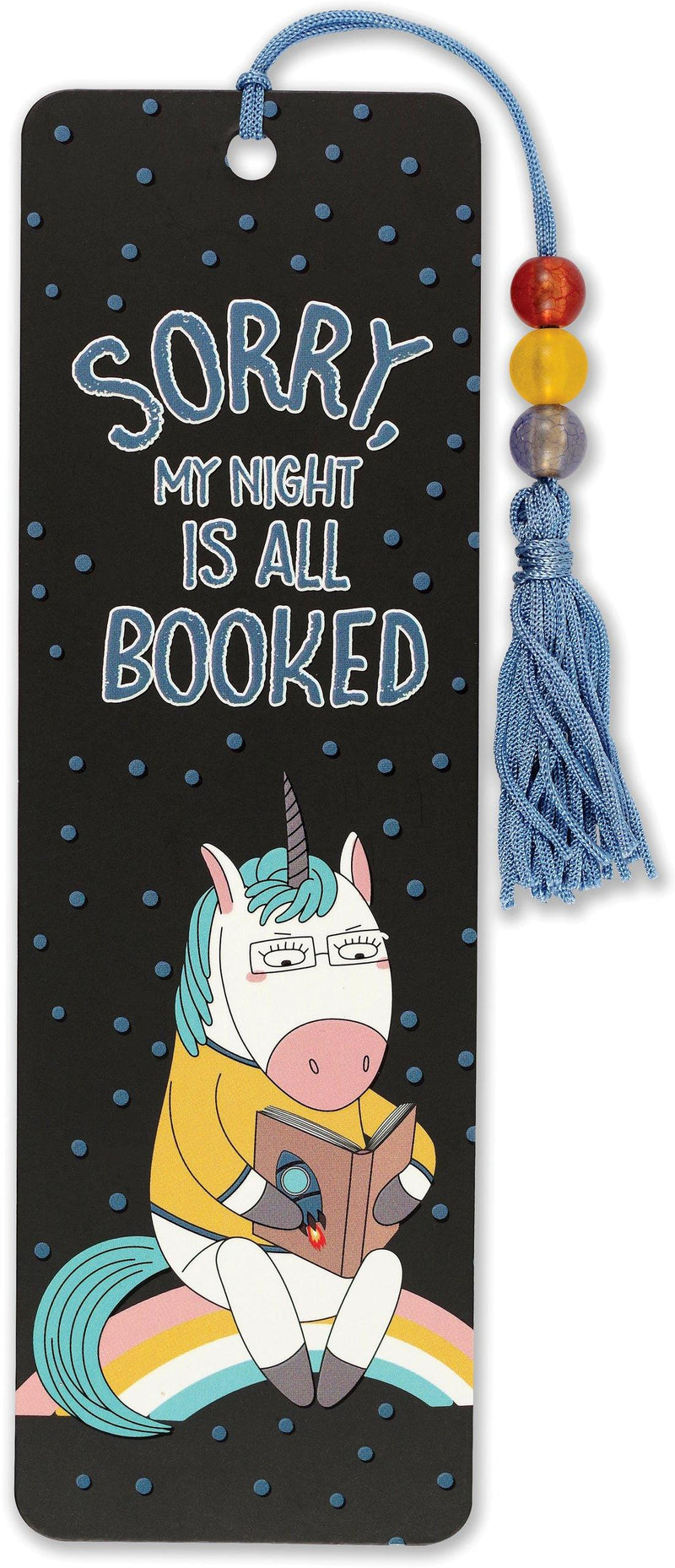 Beaded Bookmark: Sorry My Night Is All Booked - SpectrumStore SG