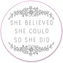 Believe In Yourself Embroidery Pattern Transfers - SpectrumStore SG