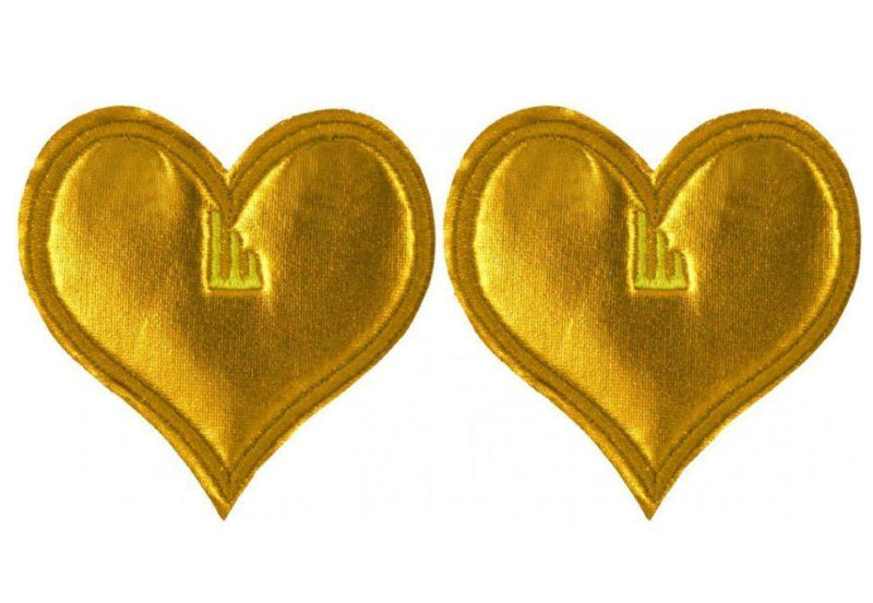 Beverly Clip-on Heart: Gold Sparkle - SpectrumStore SG