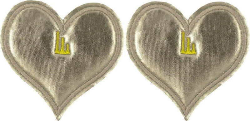 Beverly Clip-on Heart: Silver Foil - SpectrumStore SG