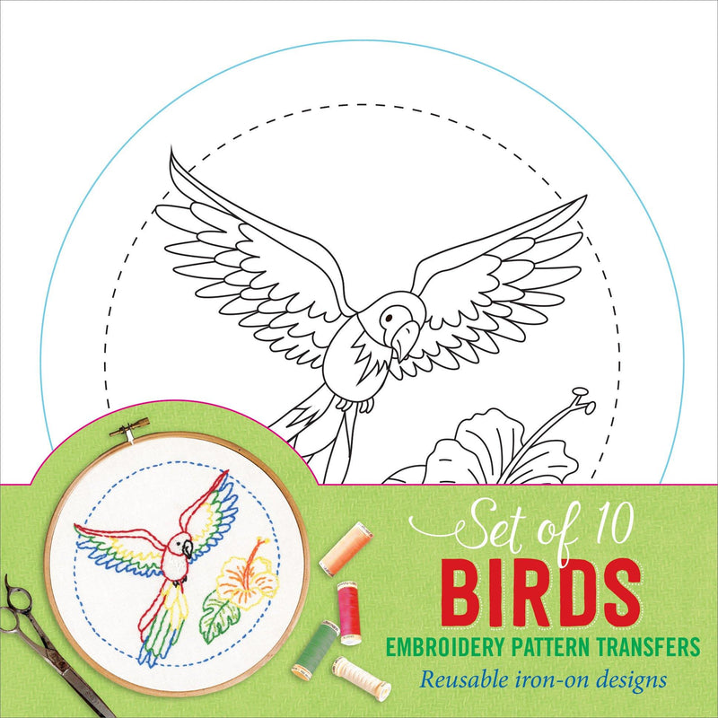 Birds Embroidery Pattern Transfers - SpectrumStore SG