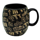 Black Motif Gold Ceramic Mug - SpectrumStore SG