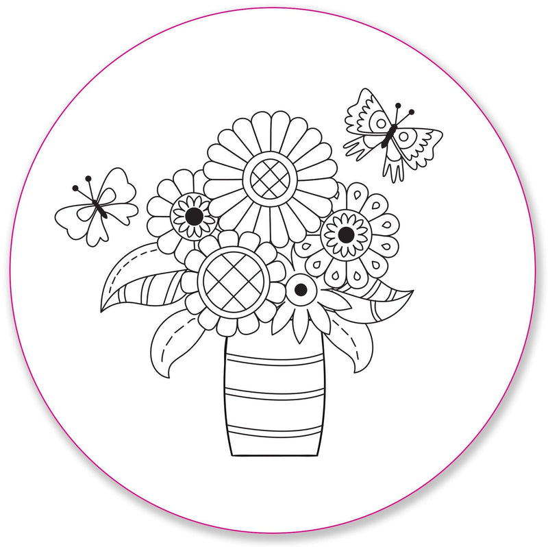 Blooms & Succulents Embroidery Pattern Transfers - SpectrumStore SG