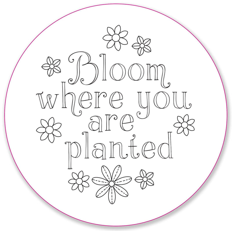 Blooms & Succulents Embroidery Pattern Transfers - SpectrumStore SG