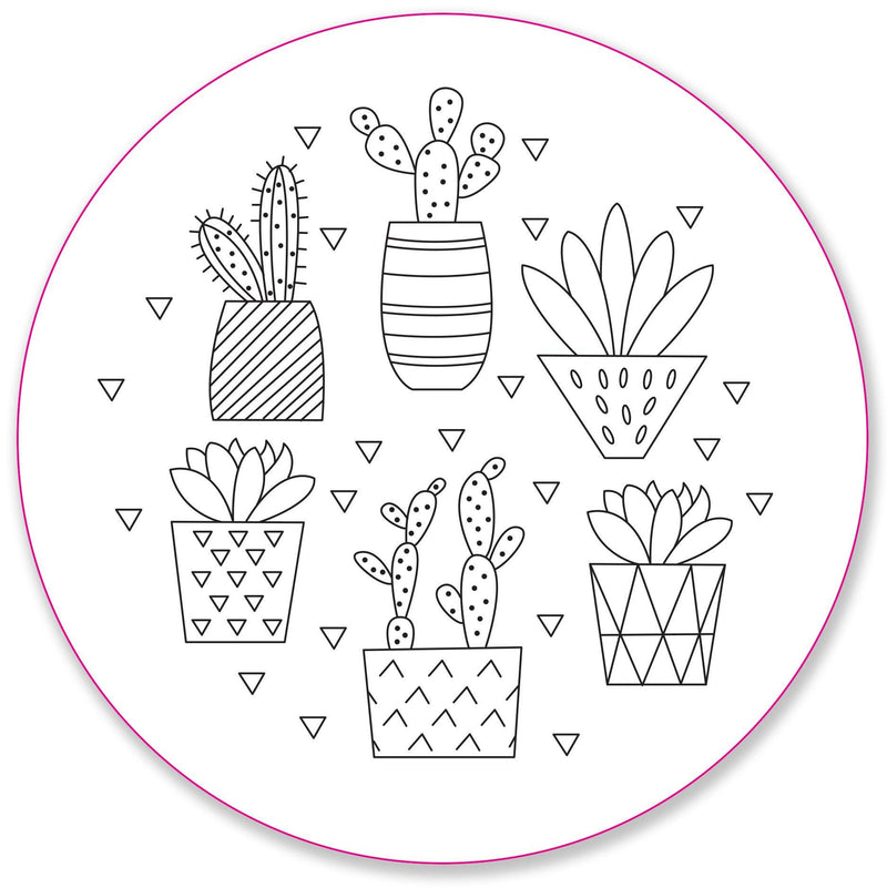 Blooms & Succulents Embroidery Pattern Transfers - SpectrumStore SG