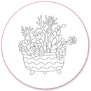 Blooms & Succulents Embroidery Pattern Transfers - SpectrumStore SG