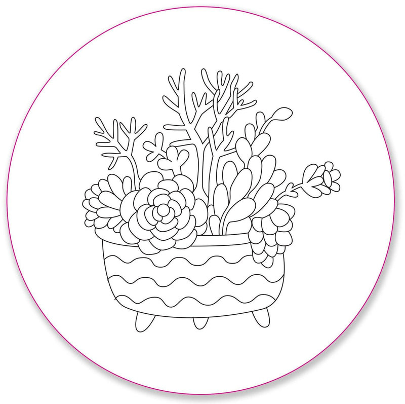 Blooms & Succulents Embroidery Pattern Transfers - SpectrumStore SG