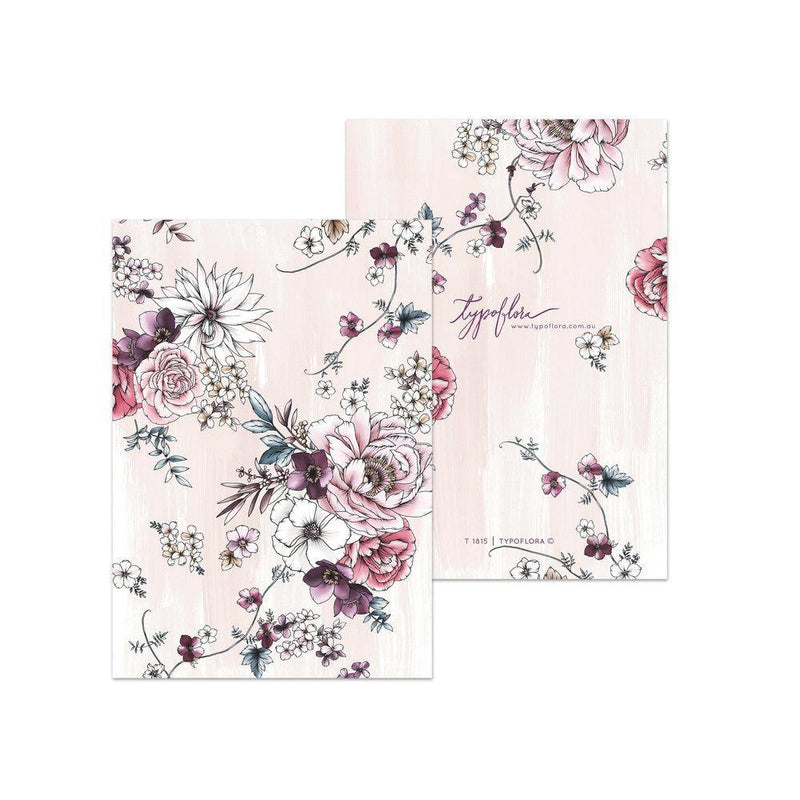 Blush Floral Pocket Notebook - SpectrumStore SG