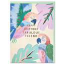 Bold Parrot 'Happy Birthday Fabulous Friend' Card - SpectrumStore SG