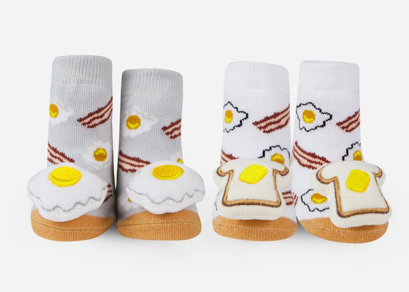 Breakfast Rattle Socks (2 Pack/ 0-12 Mo) - SpectrumStore SG