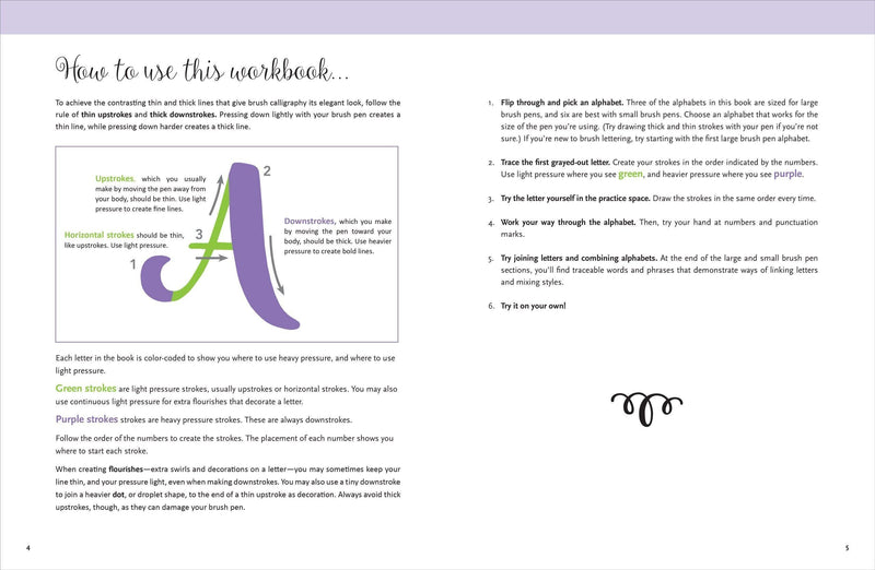 Brush Lettering Workbook - SpectrumStore SG