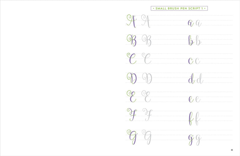 Brush Lettering Workbook - SpectrumStore SG