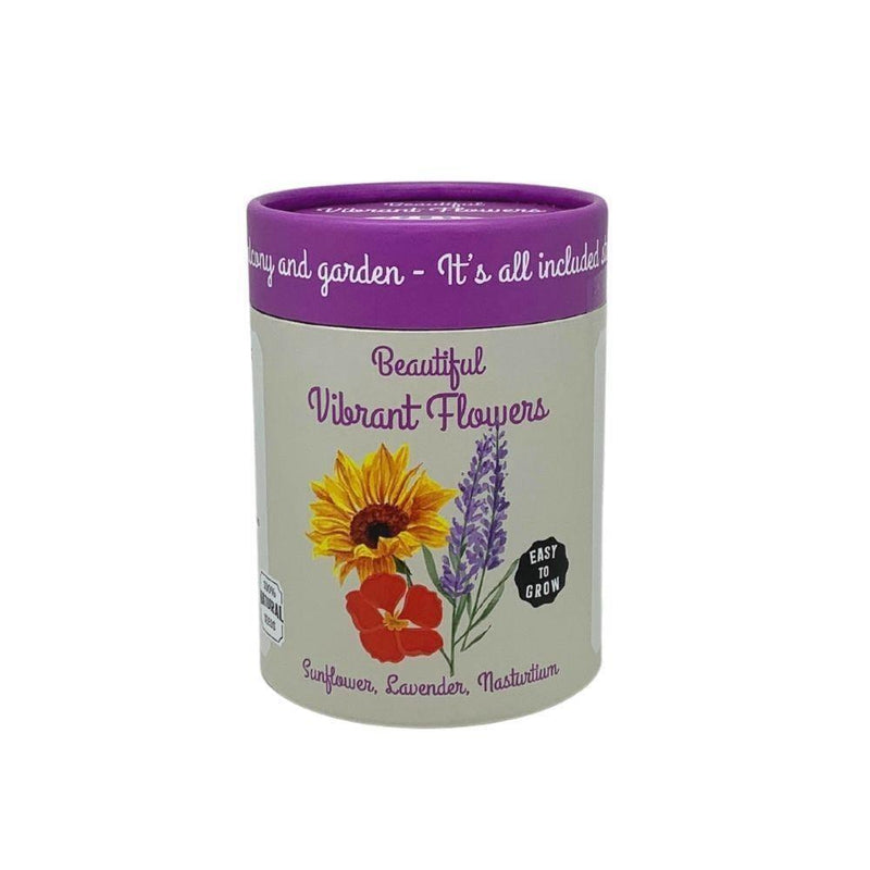 Canister Collection: Flowers (Nasturtium, Sunflower, Lavender) - SpectrumStore SG