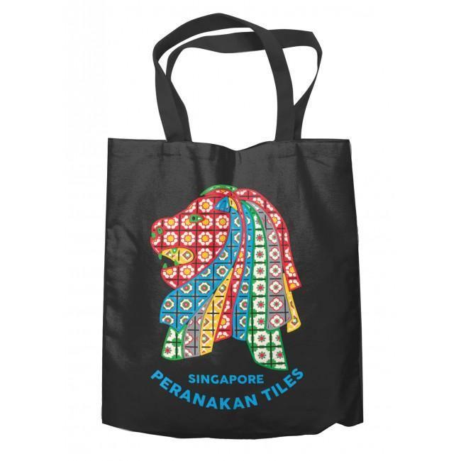 Canvas Bag Peranakan Black - SpectrumStore SG