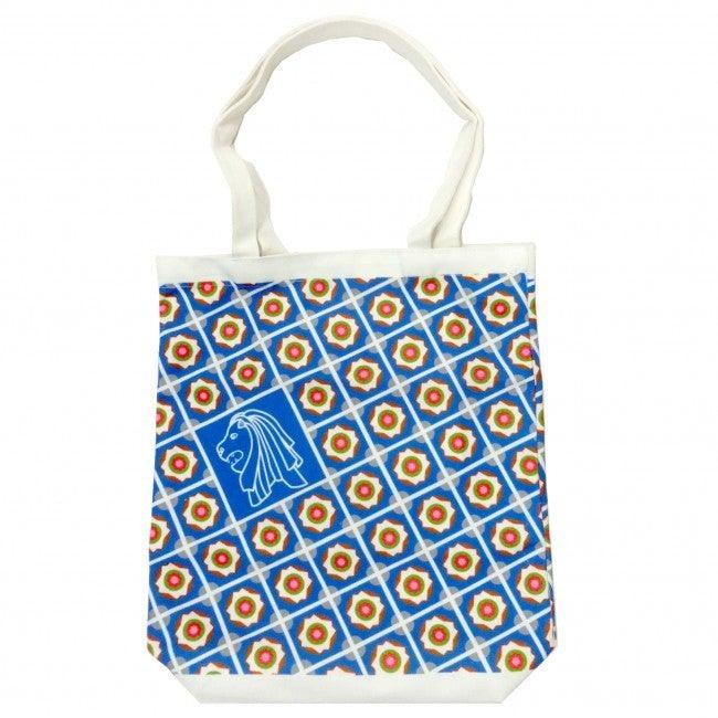 Canvas Bag Peranakan Blue - SpectrumStore SG