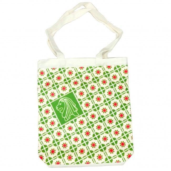 Canvas Bag Peranakan Green - SpectrumStore SG