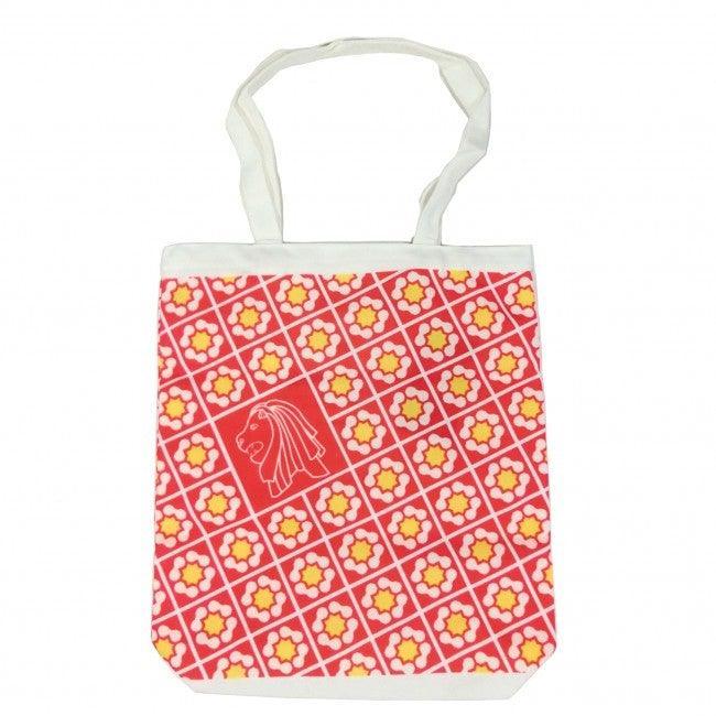 Canvas Bag Peranakan Red - SpectrumStore SG