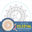 Celestial Embroidery Pattern Transfers - SpectrumStore SG