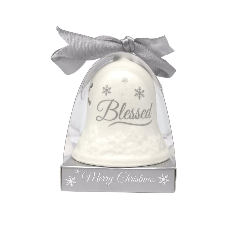 Ceramic Christmas Bell: Blessed - SpectrumStore SG