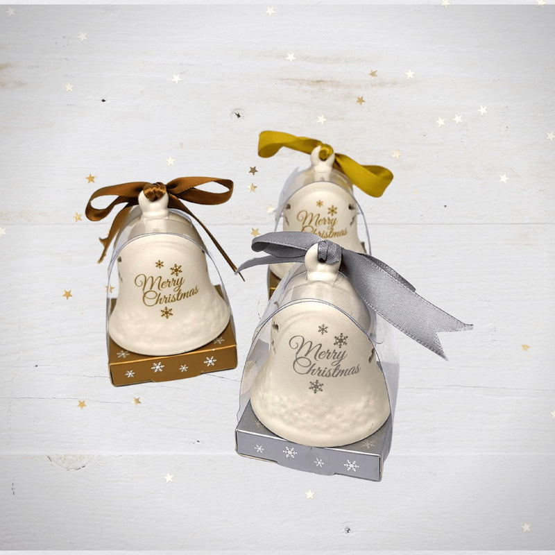 Ceramic Christmas Bell: Christ our Saviour is born - SpectrumStore SG