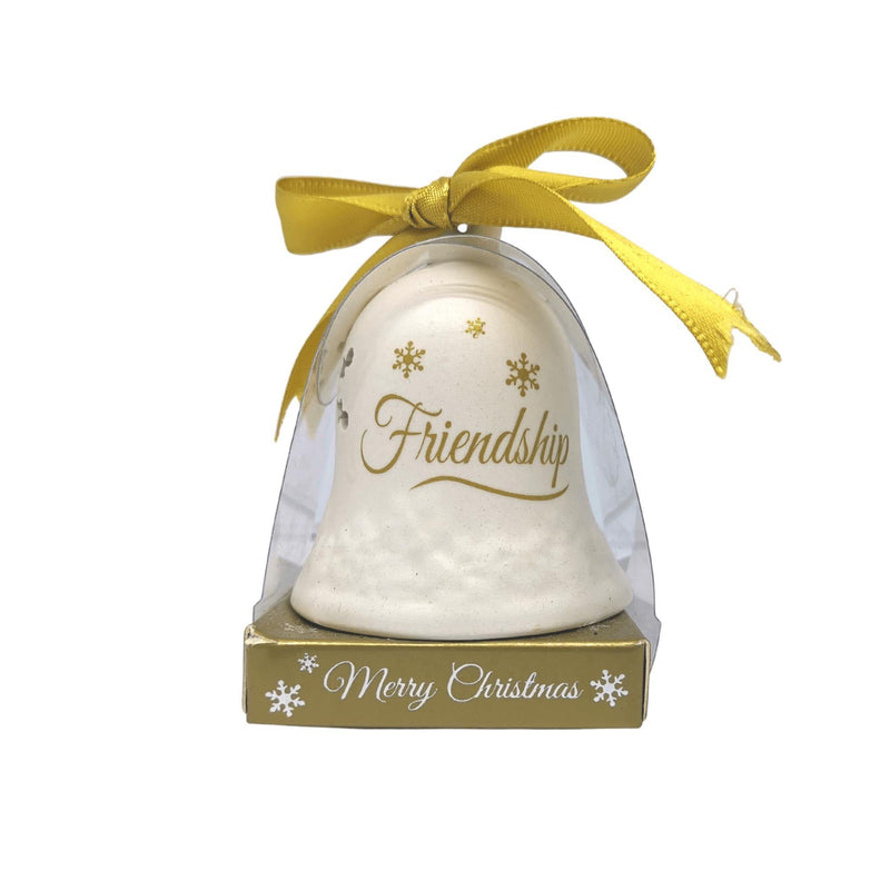 Ceramic Christmas Bell: Friendship - SpectrumStore SG