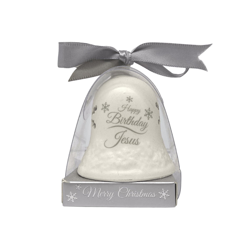 Ceramic Christmas Bell: Happy Birthday Jesus - SpectrumStore SG