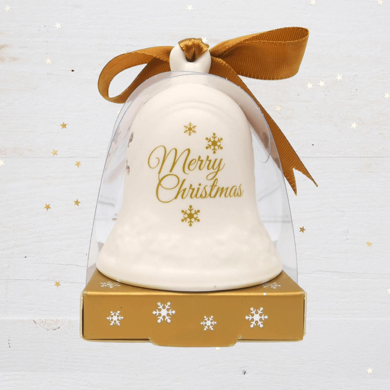 Ceramic Christmas Bell: Ho Ho Ho - SpectrumStore SG