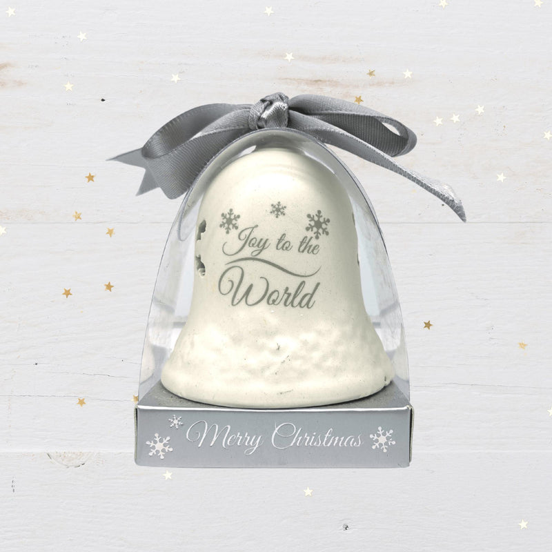Ceramic Christmas Bell: Joy To The World - SpectrumStore SG
