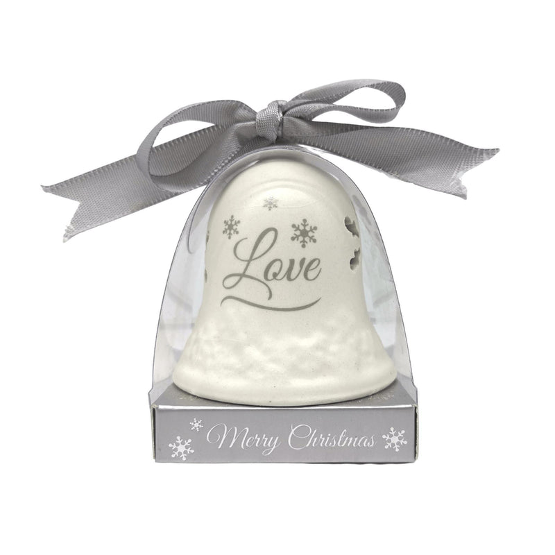 Ceramic Christmas Bell: Love - SpectrumStore SG