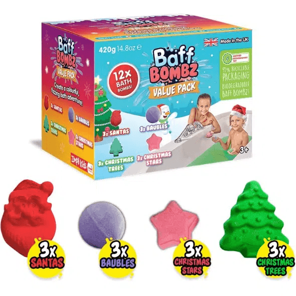 Christmas Edition Baff Bombz (12 counter) - SpectrumStore SG