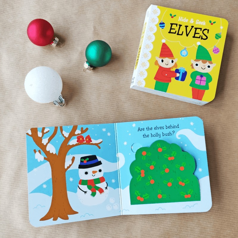 Christmas Hide & Seek Lift-the-Flap Mini Board Books - Elves - SpectrumStore SG