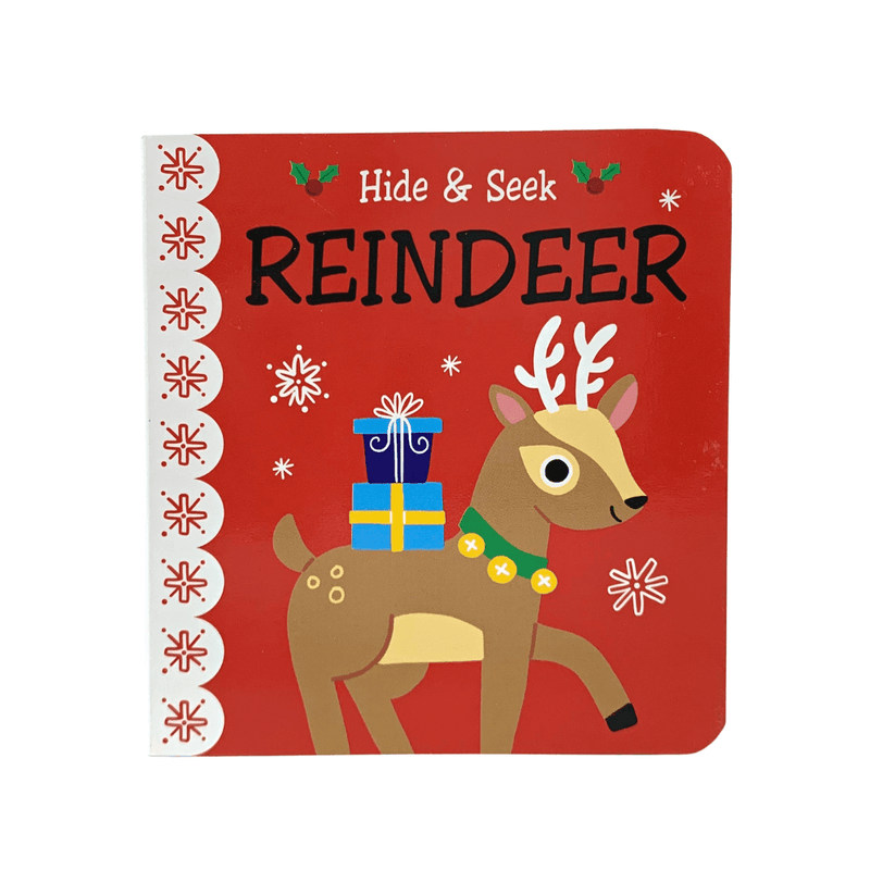 Christmas Hide & Seek Lift-the-Flap Mini Board Books - Reindeer - SpectrumStore SG