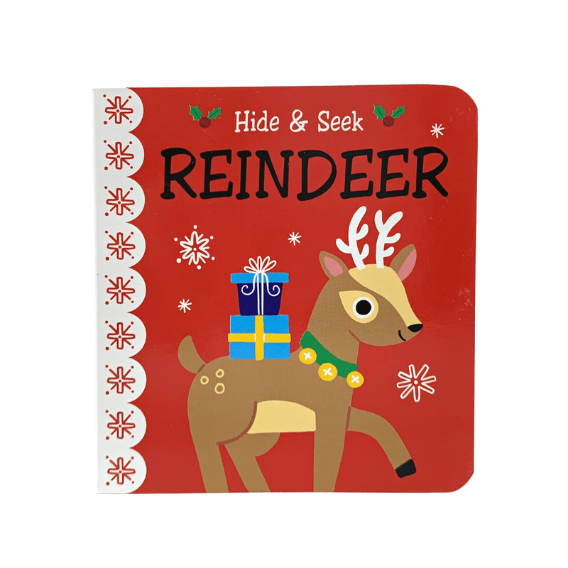 Christmas Hide & Seek Lift-the-Flap Mini Board Books - Reindeer - SpectrumStore SG