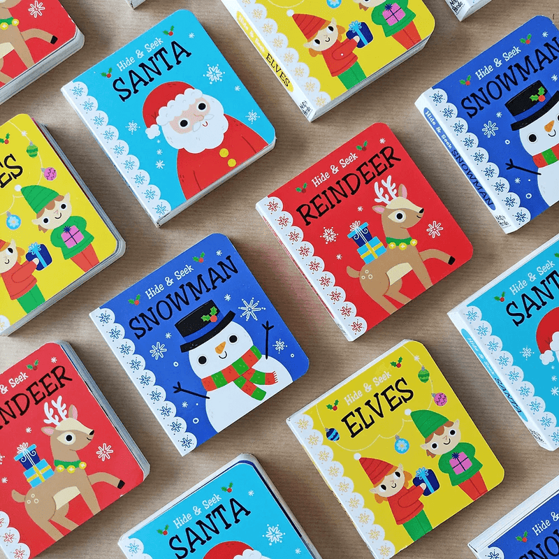Christmas Hide & Seek Lift-the-Flap Mini Board Books - Reindeer - SpectrumStore SG
