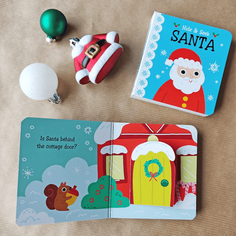 Christmas Hide & Seek Lift-the-Flap Mini Board Books - Santa - SpectrumStore SG