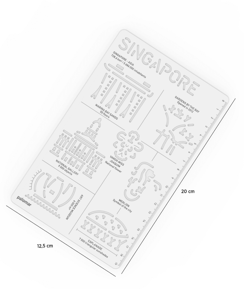 CityGrapher Iconic Drawing Stencil - SpectrumStore SG