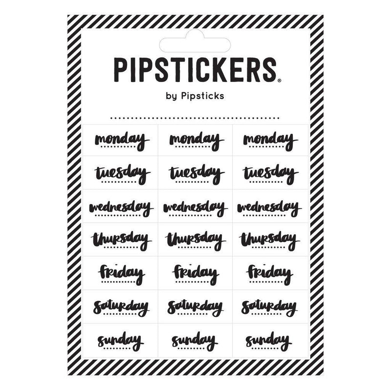 Color-in Days Of The Week Sticker - SpectrumStore SG