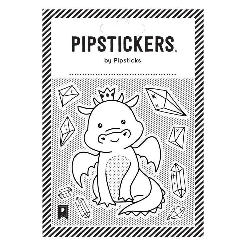 Color-in Kawaii Dragon Sticker - SpectrumStore SG