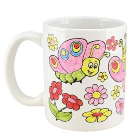 Create Your Own: Colour Your Own Mug Flower - SpectrumStore SG