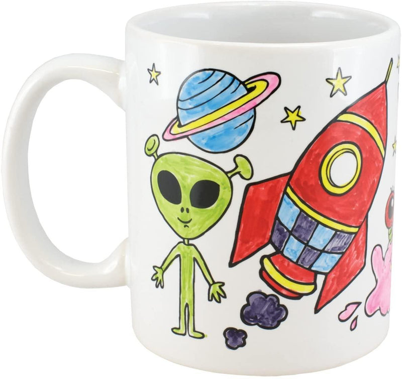 Create Your Own: Colour Your Own Mug Rocket - SpectrumStore SG