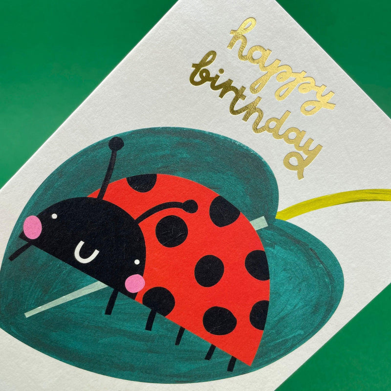 Cute Ladybird Children's Birthday Card - SpectrumStore SG