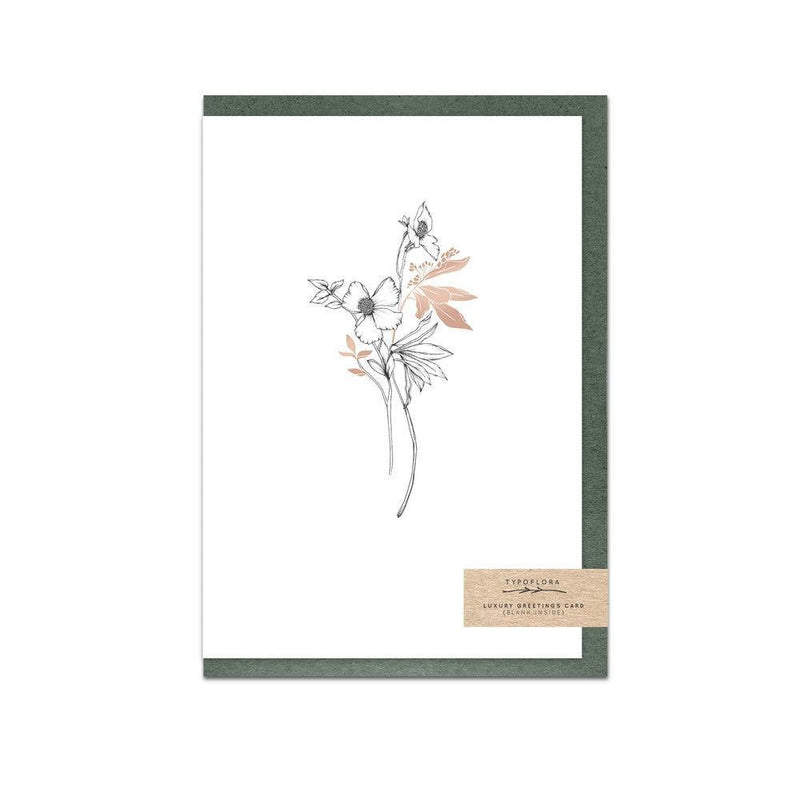 Daisy Enchanted Garden Foiled Notecard - SpectrumStore SG