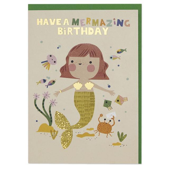 Delightful Mermazing Mermaid Birthday Card - SpectrumStore SG