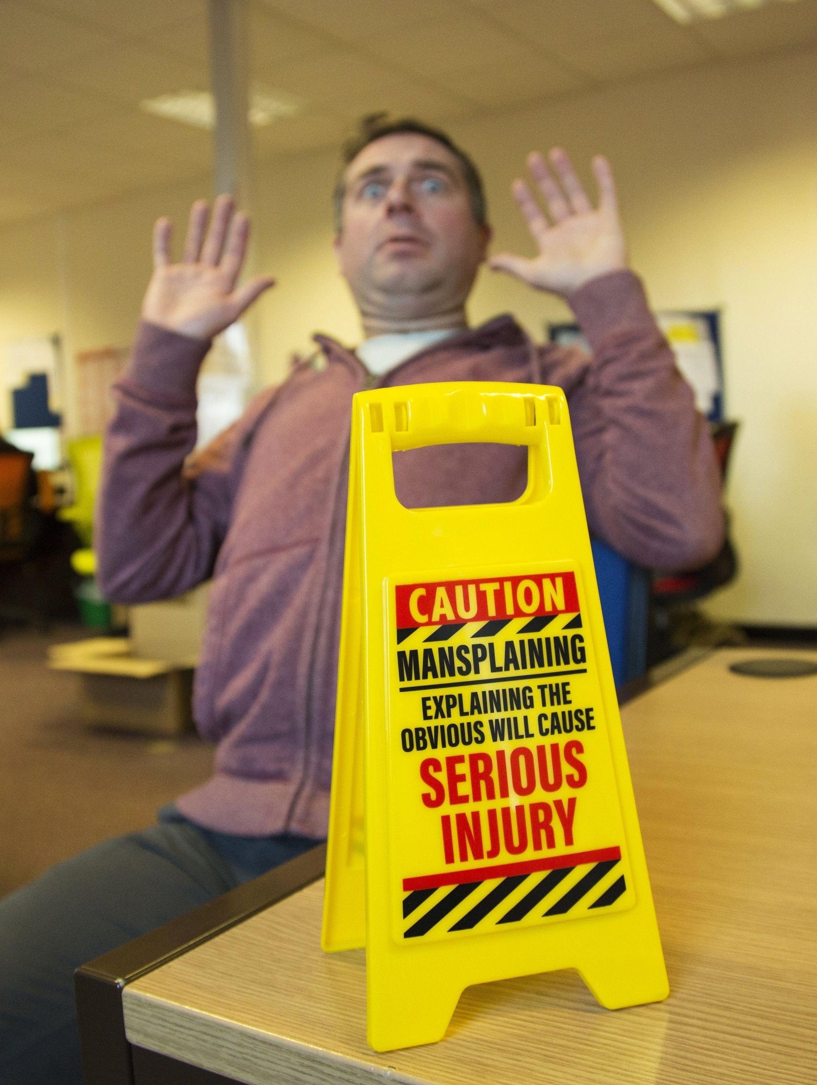 Desk Warning Sign - Mansplaining | Spectrum Store: Family Lifestyle Store