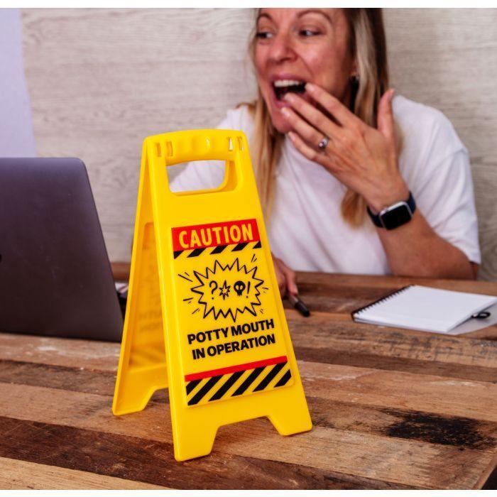 Desk Warning Sign - Potty Mouth - SpectrumStore SG