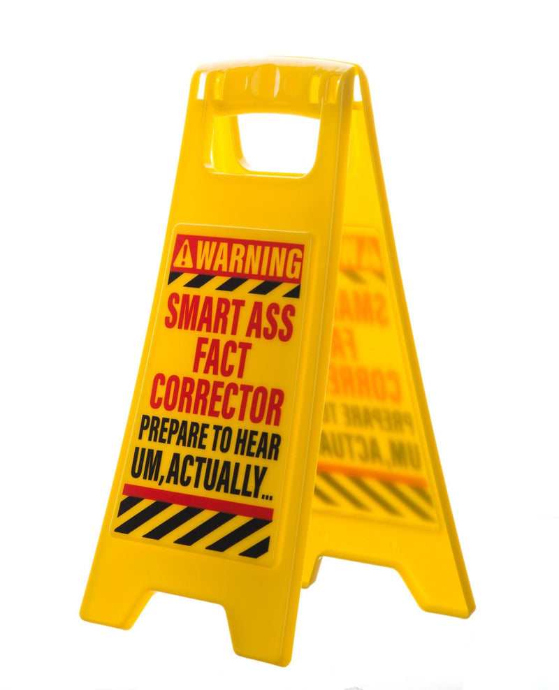 Desk Warning Sign - Smart Ass - SpectrumStore SG