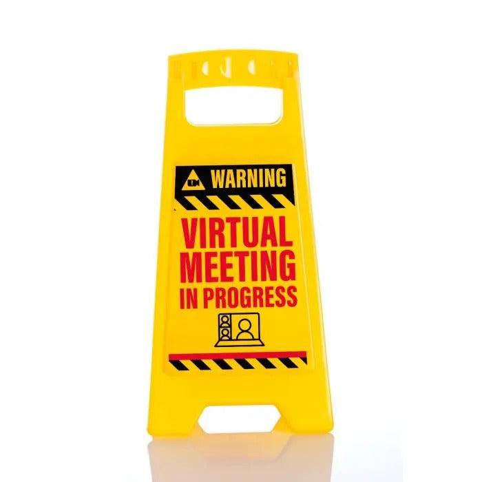 Desk Warning Sign - Virtual Meeting - SpectrumStore SG