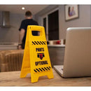 Desk Warning Sign - Virtual Meeting - SpectrumStore SG