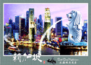 DK Studio Post Card - Boat Quay Nightview - SpectrumStore SG